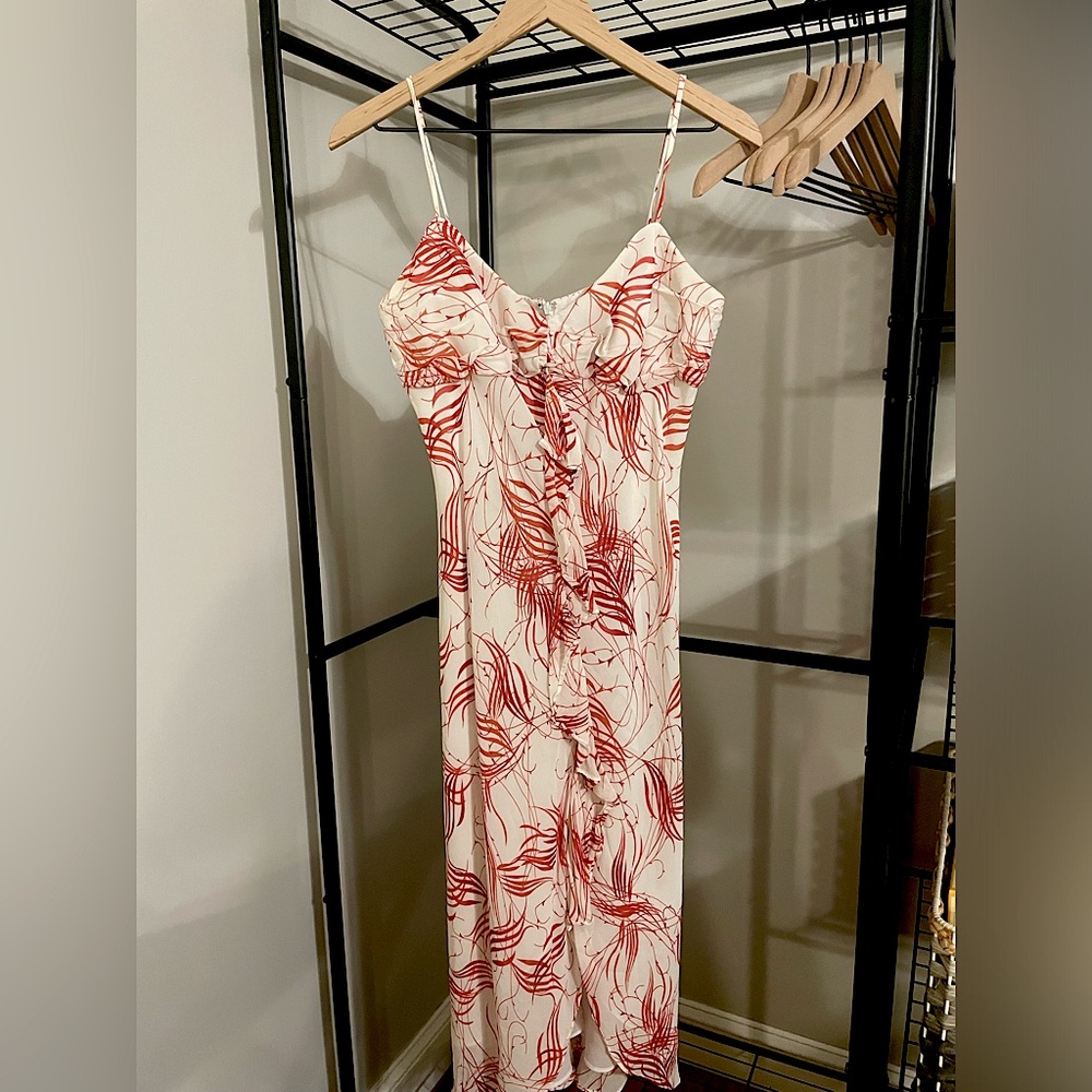 Red and white dress; Vintage A.B.S. by Allen Schwartz